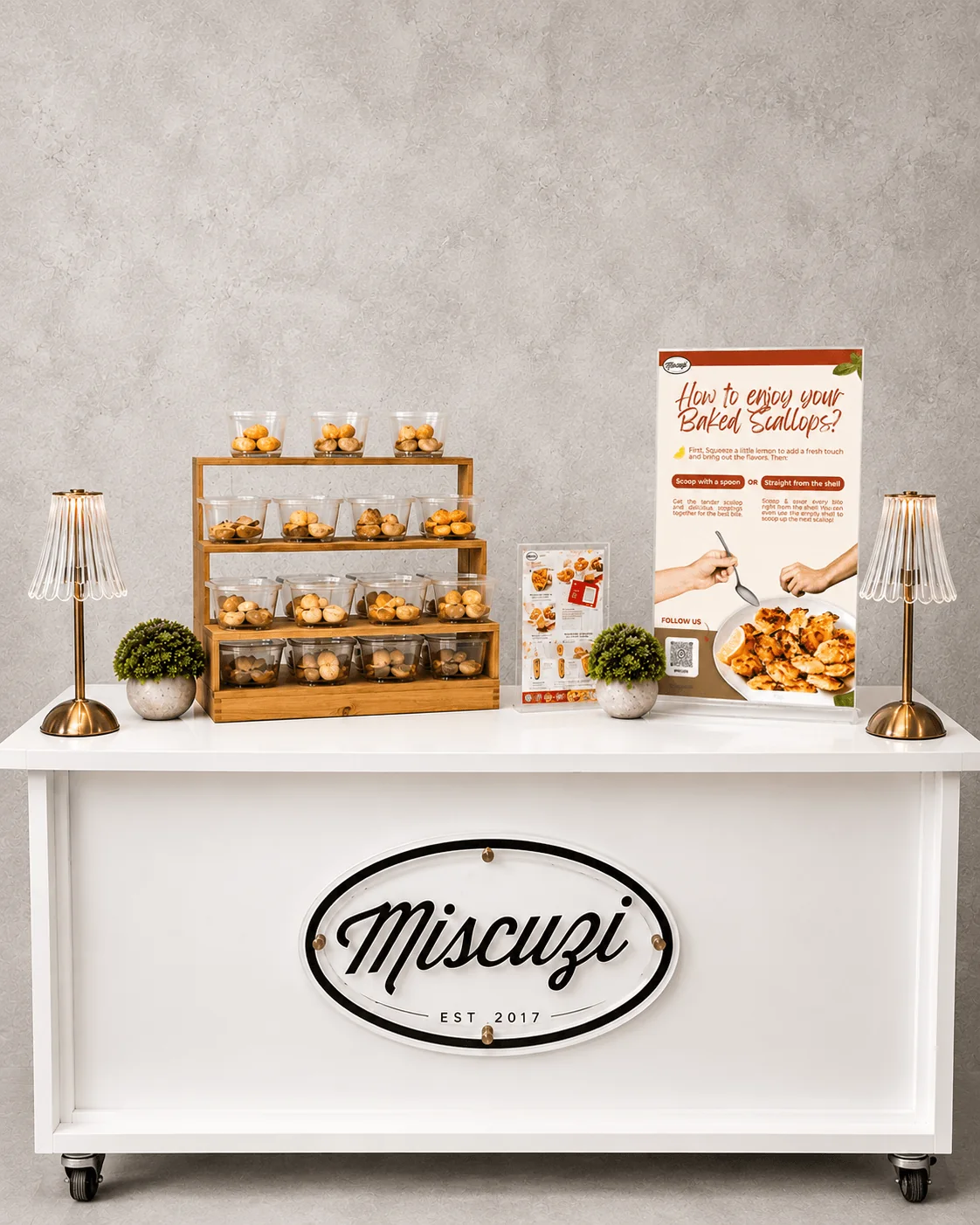 Miscuzi Baked Scallops Mobile Cart